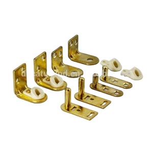 บานพับประตูคาเฟ่แบบหมุน ทำจากเหล็กชุบทองเหลือง พร้อมลูกปืนไนลอน - Product Image 2