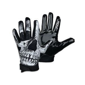 High Traction Football Receiver Gloves Shock Absorbing Padding Secure Wrist Wrap <b>Gear</b> for Competitive Athletes Football Receiver - Product Image 4