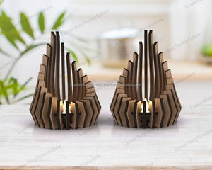 Artistic Wooden Handmade <b>Tea</b> Light Holder for Wedding Gift, Festive Decoration, and Interior Lighting - Product Image 3