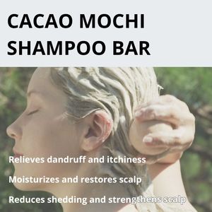 ERIGERON Barre de shampoing Eco Vegan Cacao Zero Waste Solid Hair Cleanser Biodégradable Usage Quotidien Pour Cuir Chevelu Sensible - Product Image 5