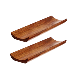 Bandeja larga de madera estilo japonés para servir sushi, bandejas de madera para servir alimentos, bandeja de madera al por mayor de Vietnam - Product Image 1