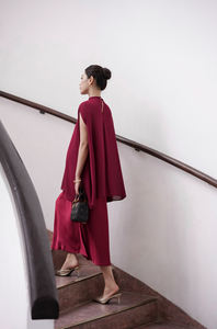 Faldas Midi Casuales Tejidas para Mujer, Marca Gentlemom, OEM/ODM, Elásticas, Cintura Elástica, Estilo Trompeta/Sirena, Mezcla de Satén y Seda, Hechas en Vietnam - Product Image 3