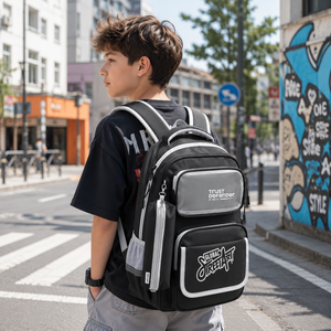 Sac à dos antivol grande capacité en polyester imperméable RFID, durable, unisexe, pour le cyclisme, avec plusieurs poches, 15 pouces, Global Street Art - Product Image 5