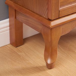 Vetrina Espositiva a 2 Ante con Ripiani in Vetro Regolabili, 1 Cassetto e Illuminazione, Mobile Vetrina Illuminato per Soggiorno - Product Image 6