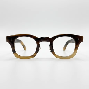 Gafas de Sol Hechas a Mano con Cuerno de Buey Ecológico, Diseño Moderno con Empalmes de Materiales Orgánicos, Forma Redonda, Servicio de Logotipo Personalizado - Product Image 2