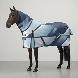 Mantas Premium para Caballos, Impermeables y Transpirables, con Cubrecuello Completo, Correas Ajustables y Tela Resistente al Desgarro - Product Image 4