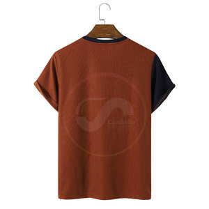 T-shirts pour hommes en gros, les plus vendus, vêtements de fitness, grandes tailles, manches longues, logo personnalisé, 100 % coton tricoté, vierges, écologiques - Product Image 2