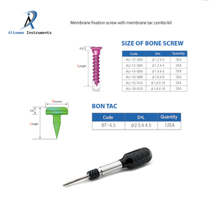 Kit de 4 tornillos GBR, sistema manual de fijación de membrana, tornillo quirúrgico de titanio para implantes dentales, cassette de destornillador reutilizable, CE - Product Image 5