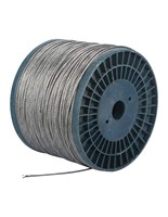 316 Edelstahl-Drahtseil 1/8" 3/16" 1/4" 1x19 7x7 7x19 AISI-Standard 1370-2160MPA Zugfestigkeit Kaltgeformt