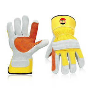 Comfortable Breathable Working <b>Gloves</b> Custom Made Leather Working <b>Gloves</b> For Unisex Custom Use Labor <b>Gloves</b> By Burhan Sports - Product Image 1