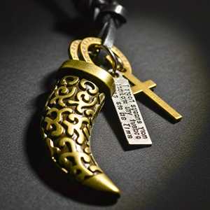 Vintage Claw 1.5-Inch Rose Gold Plated Stainless Steel Pendant with Adjustable Leather Rope for Men & Boys - Product Image 6