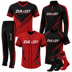 Uniforme de Béisbol ZIAKOT Industry, Nuevo Diseño de Alta Calidad, Sublimado, 100% Poliéster, Absorbente de Humedad, para Adultos - Product Image 3