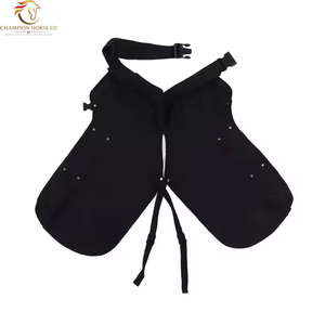 Tablier de ferrier unisexe en cuir croûte fin, durable, teint, avec broderie imprimée et fermeture à ceinture, pour adultes, pour le ferroage - Product Image 5