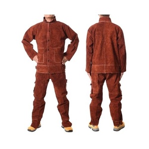Premium Welding <b>Jacket</b> Heat Resistant Suit Leather Clothing for Welders Industrial Anti <b>Spark</b> Leather Welding Clothing <b>Jacket</b> - Product Image 2