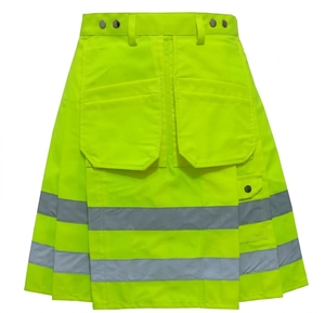 Nouveaux kilts de pompier pour hommes, vert fluorescent haute visibilité, kilts de travail pour pompiers - Product Image 1