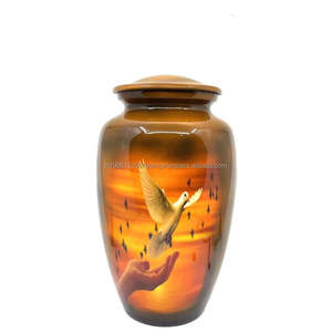 Urnas de cremación para adultos colibrí verde de alta calidad al por mayor, urnas para cenizas de adultos, urnas para cenizas de adultos masculinos para cenizas humanas - Product Image 5