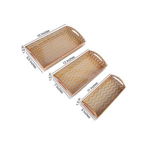 Assiettes décoratives modernes en bois de manguier, imprimées émail floral, faites à la main, pour servir des chips et du dip, vaisselle de cuisine, plateau à fruits - Product Image 4