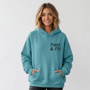 Sudadera con capucha informal para mujer, personalizable al por mayor con logo, estilo urbano, hombros caídos, transpirable, de punto. - Product Image 1
