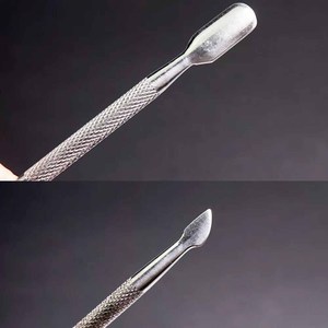Pousse-cuticules en acier inoxydable durable pour le nettoyage des cuticules, la manucure, la pédicure, les soins des ongles, la préparation des ongles et l'élimination des peaux mortes - Product Image 3