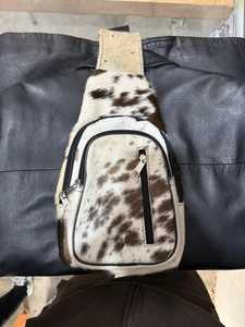 Bolso bandolera de cuero con pelo de vaca, bolso cruzado de piel para mujer, bolso de hombro de diseñador, bolso de viaje clásico LHSB-0006 - Product Image 3