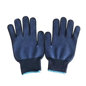 Blue Polyester Black PU Coated Working PU <b>Gloves</b> Light Work <b>Gloves</b> <b>Thin</b> <b>Gloves</b> - Product Image 5