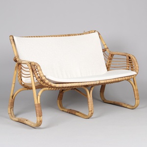 Decorative <b>sofas</b> bohemian <b>rattan</b> 2 seater <b>sofa</b> chairs low price direct supply from producer - Product Image 1