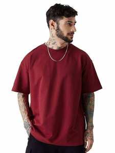 Plus Size Acid Wash Tee Drop Shoulder <b>Gym</b> <b>Shirt</b> <b>Men</b> <b>Oversized</b> Fitness T <b>Shirt</b> Blank Bodybuilding Cotton Tee Casual O Neck Washed - Product Image 6