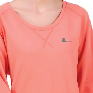 Be <b>Dot</b> Women's Pink Full Sleeve O-Neck Casual T-Shirt 100% Organic Cotton <b>Eco</b>-Friendly Logo Quick Dry Solid Nonwoven Regular Fit - Product Image 3