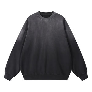 Unisex <b>Men's</b> <b>Pink</b> Gradient Crew Neck Pullover <b>Sweatshirt</b> Long Sleeve Casual Top - Product Image 4