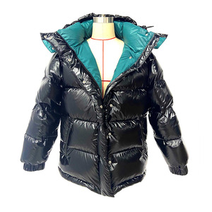 Nexfit Athletics Unisex Black Puffer Jacket Solid Color 100% Polyester Fiber Filled Windproof Casual Autumn <b>Coat</b> <b>Zipper</b> Closure - Product Image 2