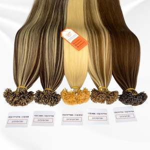 Expédition dans le monde entier Extensions de cheveux à pointe plate Kératine de haute qualité Couleurs personnalisables Cheveux humains de style droit - Product Image 2