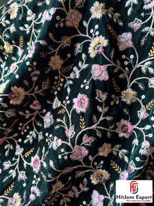 Tissu Jacquard en Dentelle Personnalisé 100% Polyester Poids Moyen OEM/ODM Sur Commande pour la Confection de Robes et l'Artisanat - Product Image 5