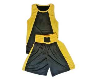 Conjunto de chaleco y pantalones cortos de boxeo de poliéster personalizado, uniforme de boxeo de Pakistán, conjunto de chaleco y pantalones cortos de boxeo de alta calidad - Product Image 4