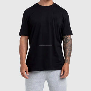T-shirts en tricot uni en gros pour hommes et femmes, surdimensionnés, en coton lourd, personnalisés, fournisseur en gros - Product Image 1