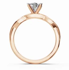 Joya de Diamante de 0.300 Quilates, 1 Piedra, Oro Sólido de 9k, 14k, 18k, Oro Amarillo, Rosa, Blanco, Gema Auténtica, Joyería Fina de Alta Calidad, Regalo - Product Image 2