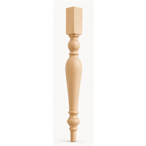 Solid Wood <b>Table</b> Leg Traditional Turned Furniture Legs for <b>Farmhouse</b> <b>Dining</b> <b>Tables</b> and Console <b>Tables</b> - Product Image 1