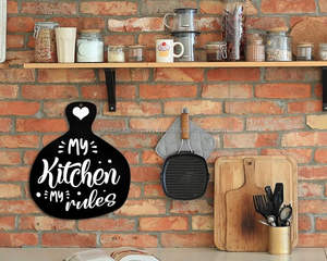 Décoration murale en métal Signes creux Tenture murale Décoration intérieure moderne Accent (assaisonné d'amour) By Ambiance Lifestyle. - Product Image 4