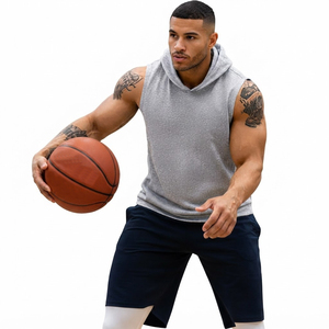Sudadera sin mangas para hombre, de algodón, para entrenamiento, gimnasio, con logo personalizado, ropa deportiva, proveedor mayorista de sudaderas sin mangas - Product Image 3