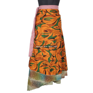 New Fashion Pareo Lava-Lavas Swimwear Cover-Ups and <b>Sarongs</b> for Women's Women Wear Vintage Silk Sari Long Length <b>Wrap</b> Around - Product Image 1