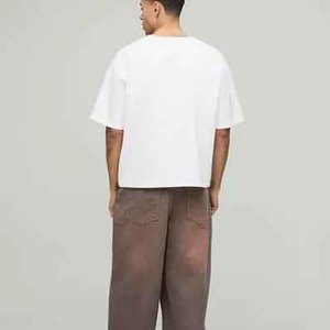 T-shirt décontracté pour homme, streetwear, manches courtes, coton, respirant, haut d'été, col rond, tissu doux, confortable, pour la salle de sport et l'entraînement - Product Image 2