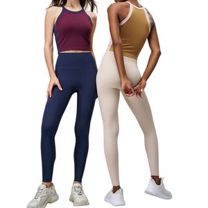 Conjunto Deportivo Personalizado al por Mayor para Mujer: Sujetador Deportivo Halter de Alta Sujeción y Leggings de Cintura Alta, Antichoque, de Secado Rápido, para Gimnasio y Atletismo - Product Image 6