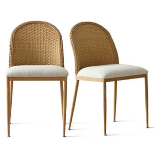 Coastal Rattan <b>Dining</b> <b>Chair</b> <b>Set</b> <b>of</b> <b>2</b> - Product Image 2
