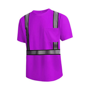 เสื้อยืดสะท้อนแสง LED แบบกำหนดเองราคาประหยัด ระดับความปลอดภัยสูง คลาส 1 แขนยาว สำหรับผู้ชาย ชุดทำงานก่อสร้าง พร้อมโลโก้สั่งทำ - Product Image 2