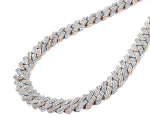 Cadena cubana de lujo completamente cubierta de diamantes, joyería de plata con diamantes VVS de color D, cadena de diamantes Moissanita que pasa la prueba del probador de diamantes - Product Image 2