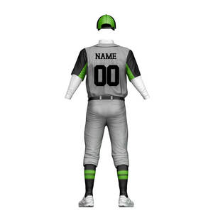 Tenues de baseball de qualité professionnelle, design dernier cri, confortables, couleur personnalisée, antibactériennes, 100 % polyester. - Product Image 4