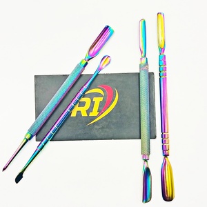 Custom Logo Reusable Professional Manicure <b>Tool</b> Stainless Steel Cuticle Pusher Double Ended Nail Cleaner Cuticle <b>Remover</b> - Product Image 6