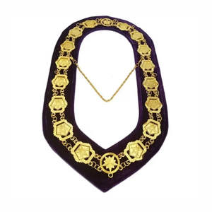 Collar de Cadena Masónica Ajustable, Novedad, Venta al por Mayor, Collar de Cadena Masónica Chapado en Oro, el Más Vendido - Product Image 2