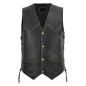 Chaleco de Motociclismo de Cuero Premium 2026 para Hombre, Personalizado, Resistente al Viento, Talla Grande, Protector y de Seguridad - Product Image 2