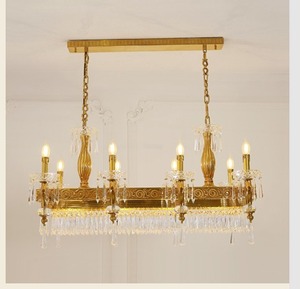 โคมไฟระย้าคริสตัลหรูหราสั่งทำพิเศษสีทอง |   โคมไฟห้อยเพดานห้องรับประทานอาหารแบบดีไซน์สั่งทำพิเศษ |   ฝ้าเพดานในร่มระดับพรีเมียม - Product Image 2