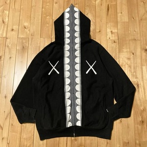 Sweat-shirt à capuche zippé oversize noir unisexe, style streetwear décontracté, en molleton uni, manches classiques, 100% coton, tricoté pour le printemps - Product Image 1